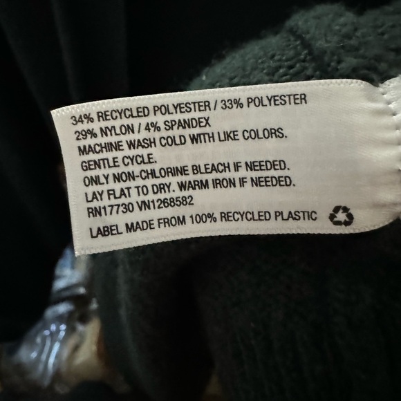 Ava & Viv Plus Size Boucle Hunter Green Button Down Duster Cardigan Sweater - Picture 11 of 11